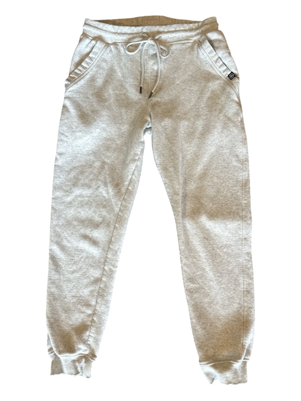 Light Gray Women's Jogger Sweatpants with Drawstring Waist